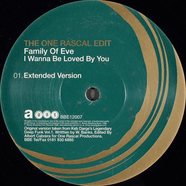Family Of Eve — I Wanna Be Loved By You (The One Rascal Edit)