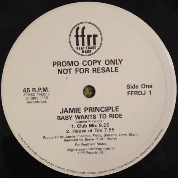 Jamie Principle — Baby Wants To Ride